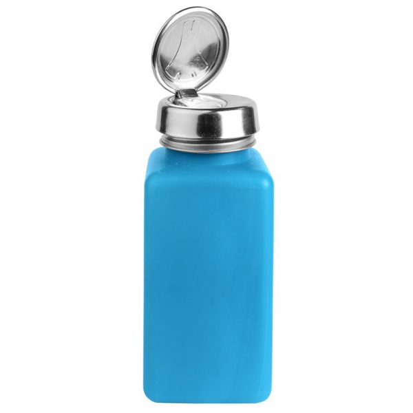 Fluid Dispenser Pump Bottle for Flux With Anti Splash Lid