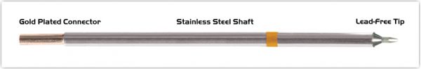 Thermaltronics M7CH178 Chisel 30deg 1.0mm (0.04") interchangeable for Metcal STTC-125